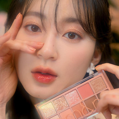 rom&nd Dreamy Lilac Garden Eyeshadow Palette: Create Stunning Eye Looks with Matte & Shimmer Shades, High Pigment Korean Eye Makeup by Beauty Care Bag