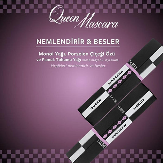 Pastel Queen Long-Lasting, Nourishing Mascara for Volumized & Lifted Lashes by Beauty Care Bag