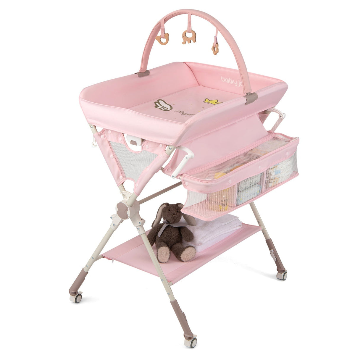 Baby Changing Table Foldable Diaper Changing Station with Storage Bag and ShelfTorqelo.com