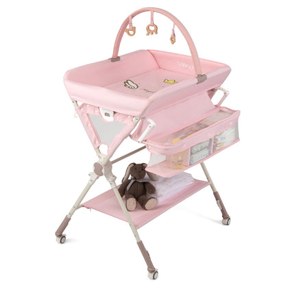 Baby Changing Table Foldable Diaper Changing Station with Storage Bag and ShelfTorqelo.com