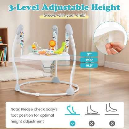 Baby Jump and Play Activity Center with Rotatable Seat and Interactive ToysTorqelo.com