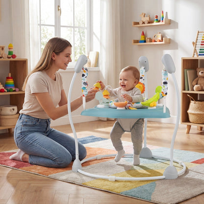 Baby Jump and Play Activity Center with Rotatable Seat and Interactive ToysTorqelo.com