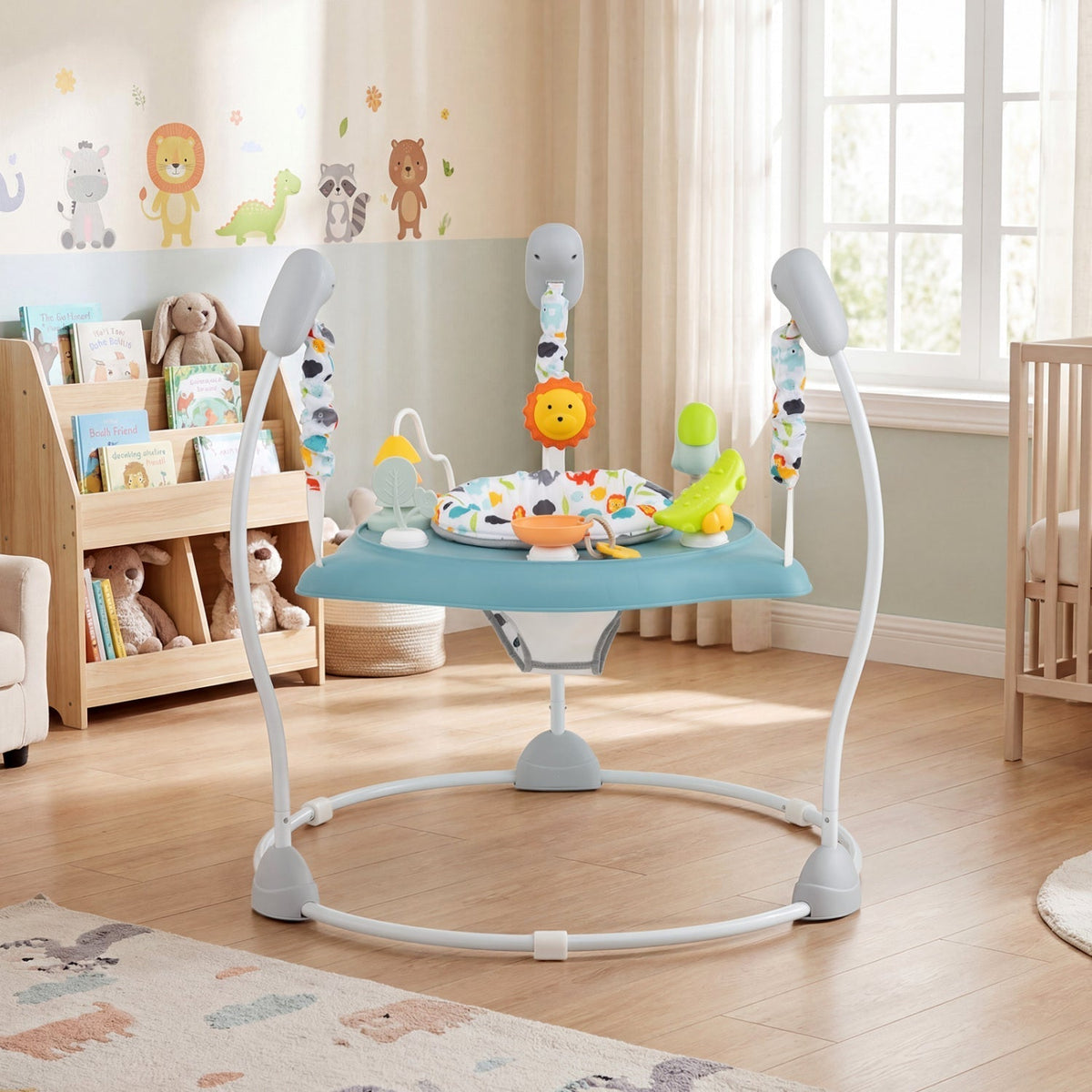 Baby Jump and Play Activity Center with Rotatable Seat and Interactive ToysTorqelo.com