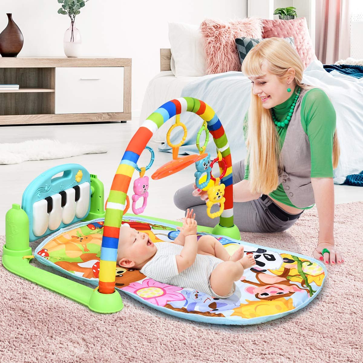 Baby Kick and Play Piano Gym Activity Play MatTorqelo.com