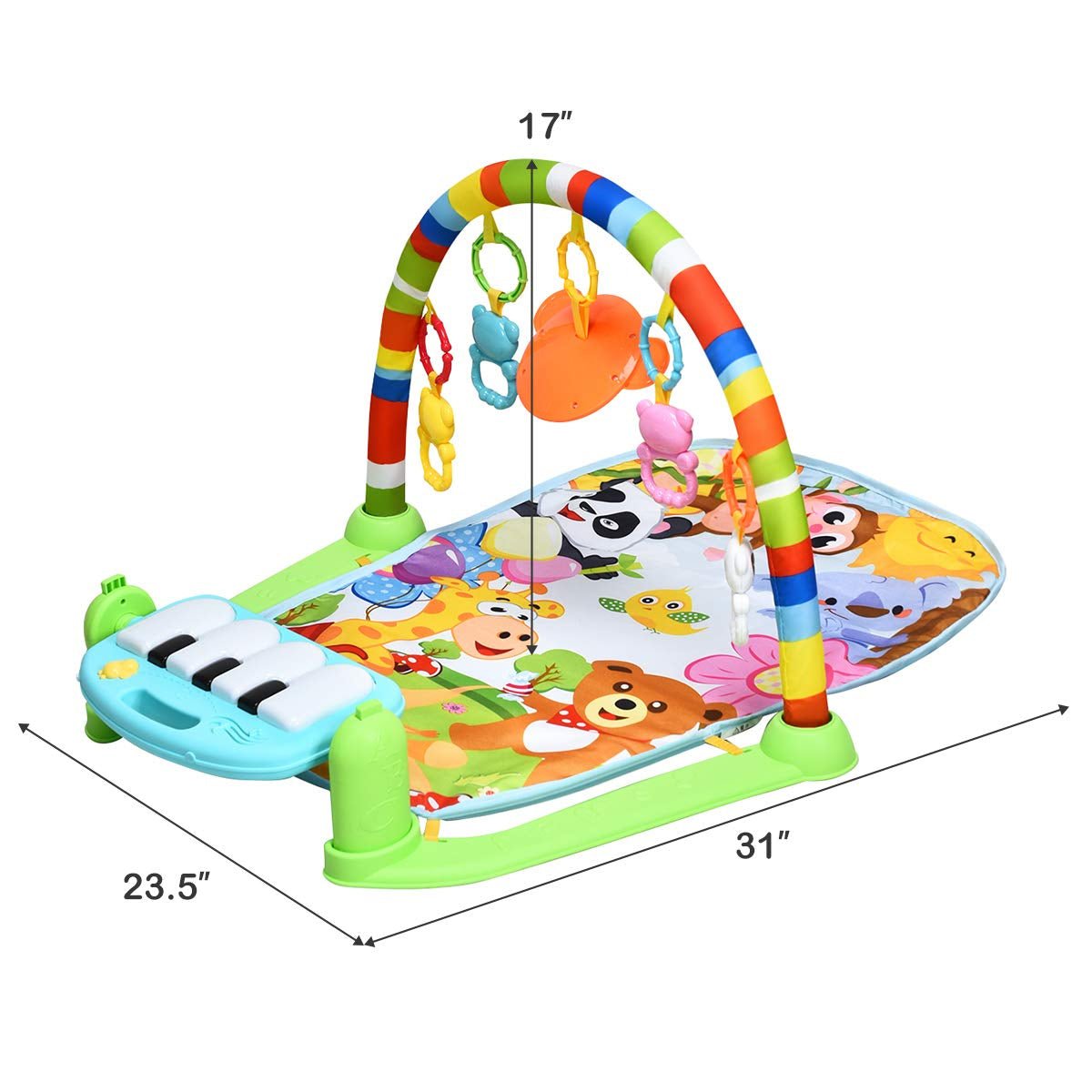 Baby Kick and Play Piano Gym Activity Play MatTorqelo.com