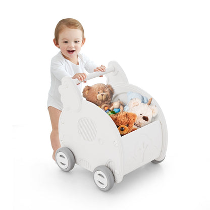 Baby Walker Push Toy with Handle for Boys Girls of 3+ Years Old-WhiteTorqelo.com