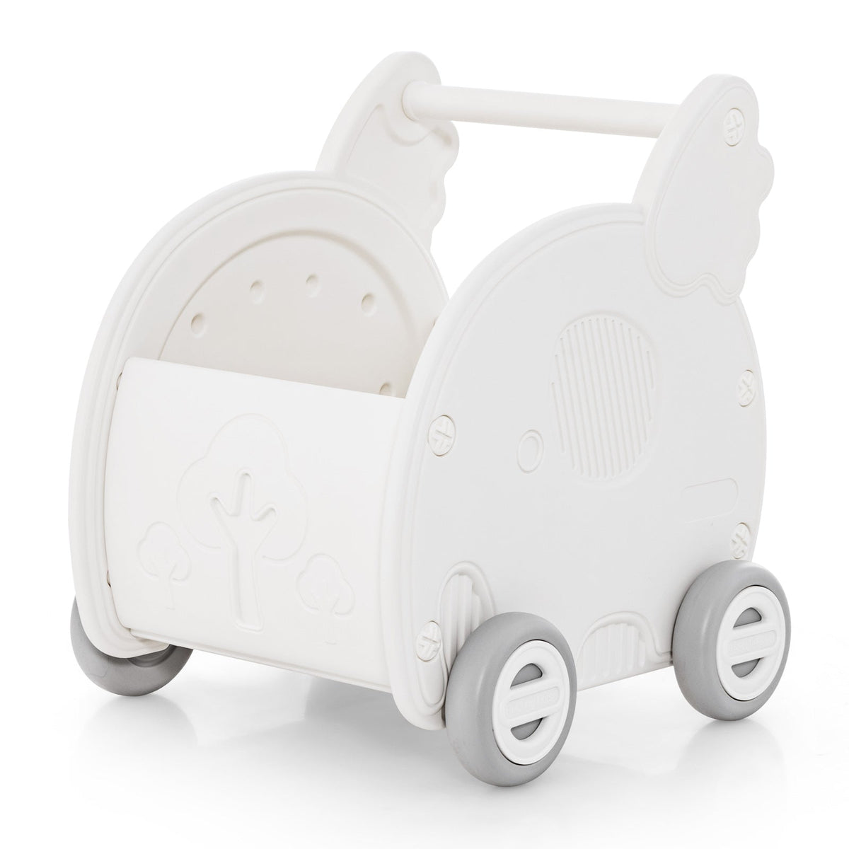 Baby Walker Push Toy with Handle for Boys Girls of 3+ Years Old-WhiteTorqelo.com
