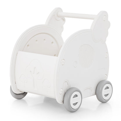 Baby Walker Push Toy with Handle for Boys Girls of 3+ Years Old-WhiteTorqelo.com