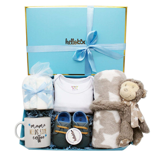 Hellobox Geschenke für neugeborene mit Babydecke, Kuscheltier (17 by Byzantium Oscar
