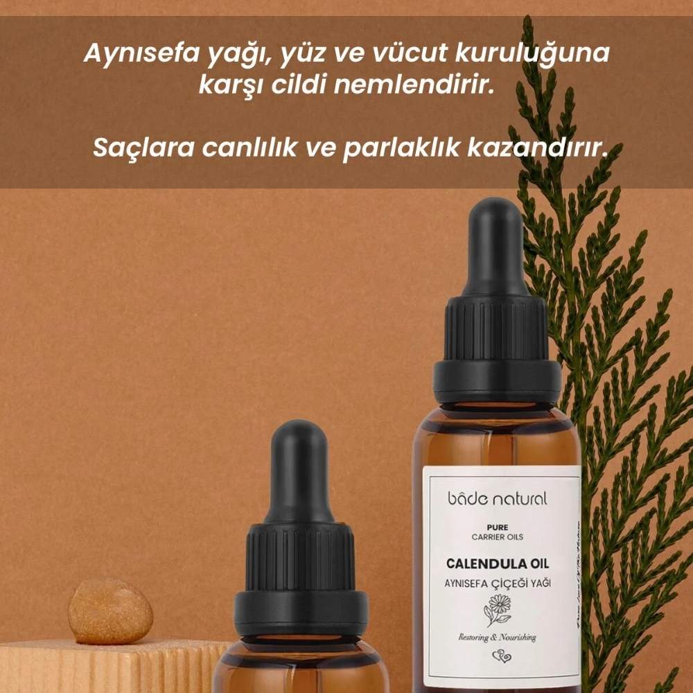 Bade Natural 100% Pure Calendula Oil for Sensitive Skin 30 ml by Beauty Care Bag