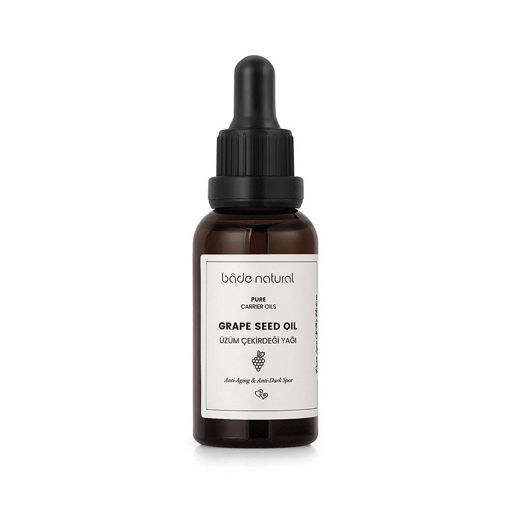 Bade Natural 100% Pure Grape Seed Oil for Balanced Skin 30 ml by Beauty Care Bag