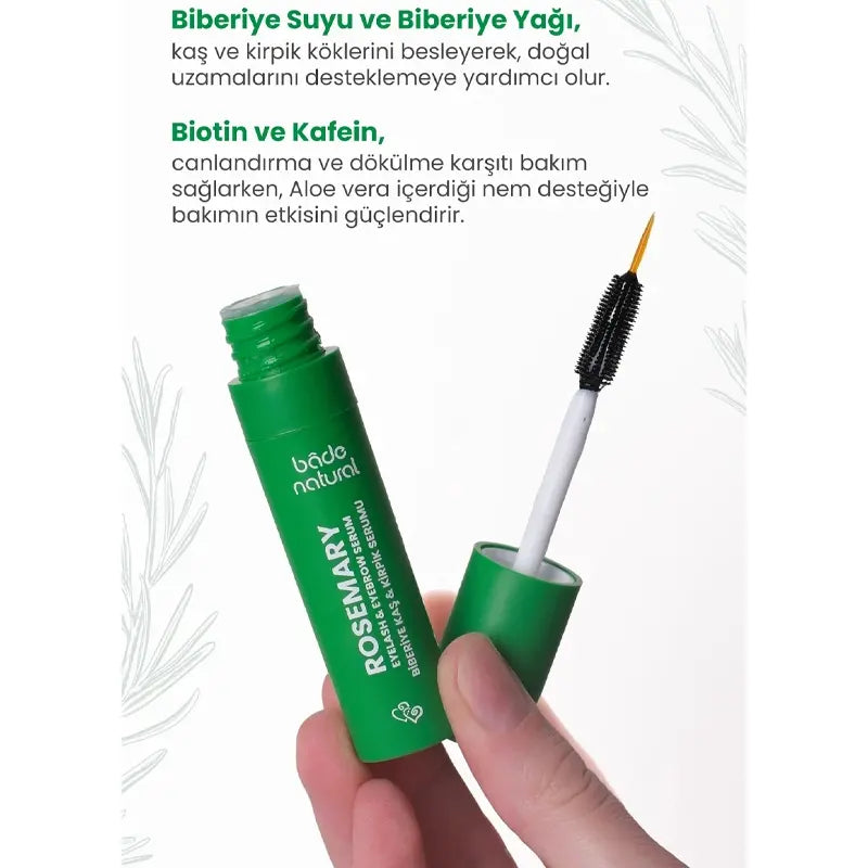 Bade Natural Rosemary Brow & Lash Serum for Fuller Look 10ml by Beauty Care Bag
