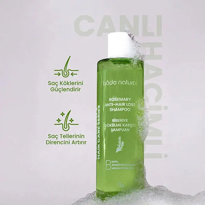 Bade Natural Rosemary Hair Care Shampoo for Volume 250ml by Beauty Care Bag