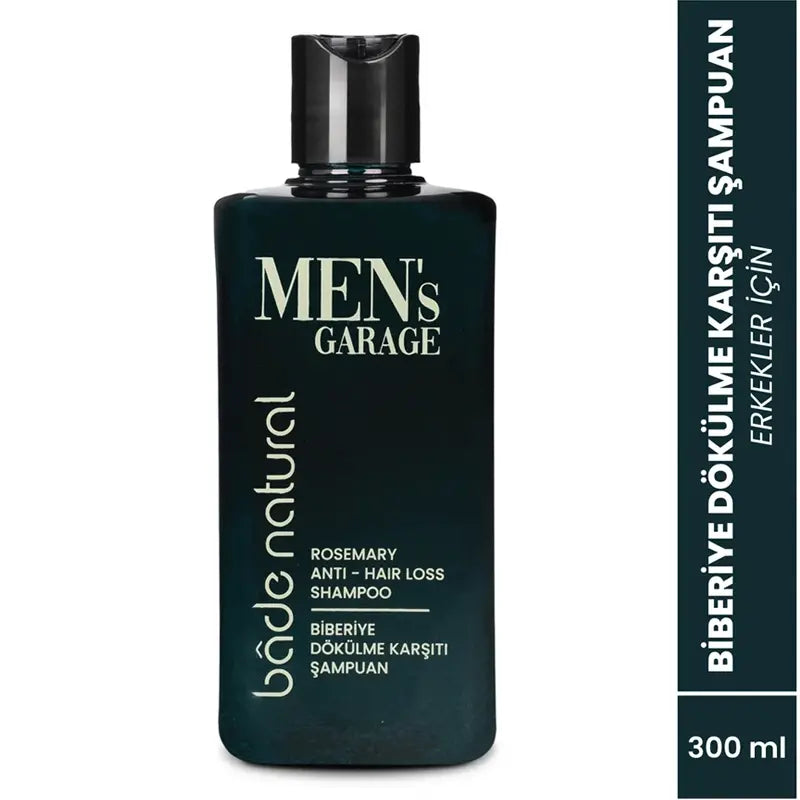 Bade Natural Men's Garage Rosemary Hair Strengthening Shampoo 300ml by Beauty Care Bag