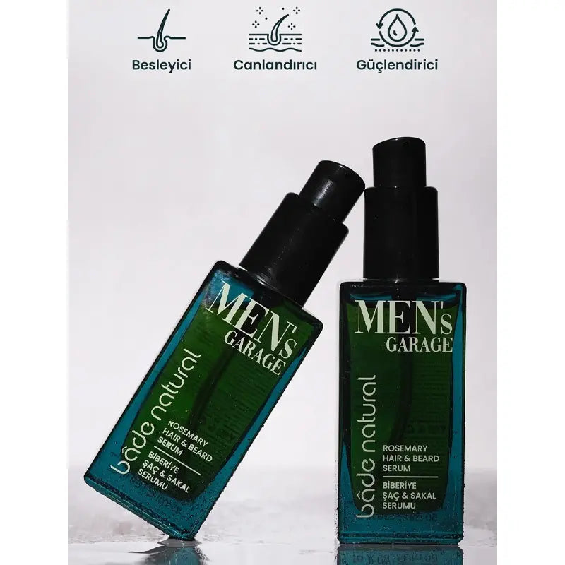 Bade Natural Men's Garage Rosemary Hair & Beard Serum 50ml by Beauty Care Bag