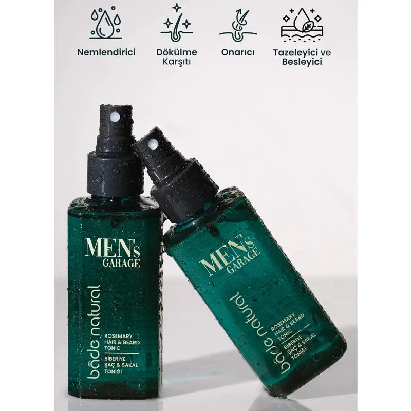 Bade Natural Men's Garage Rosemary Hair & Beard Tonic 150ml by Beauty Care Bag