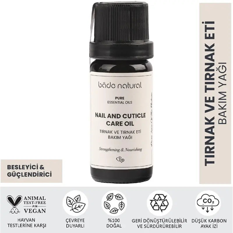 Bade Natural Nail & Cuticle Oil for Strong Nails 20ml by Beauty Care Bag