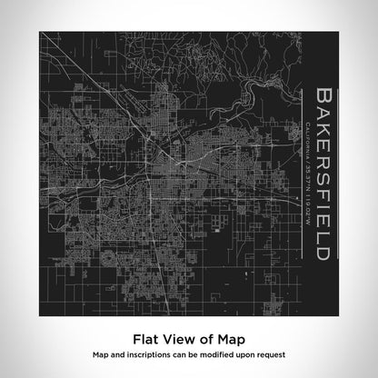 Bakersfield - California Map Tumbler in Matte Black by Cyan Castor