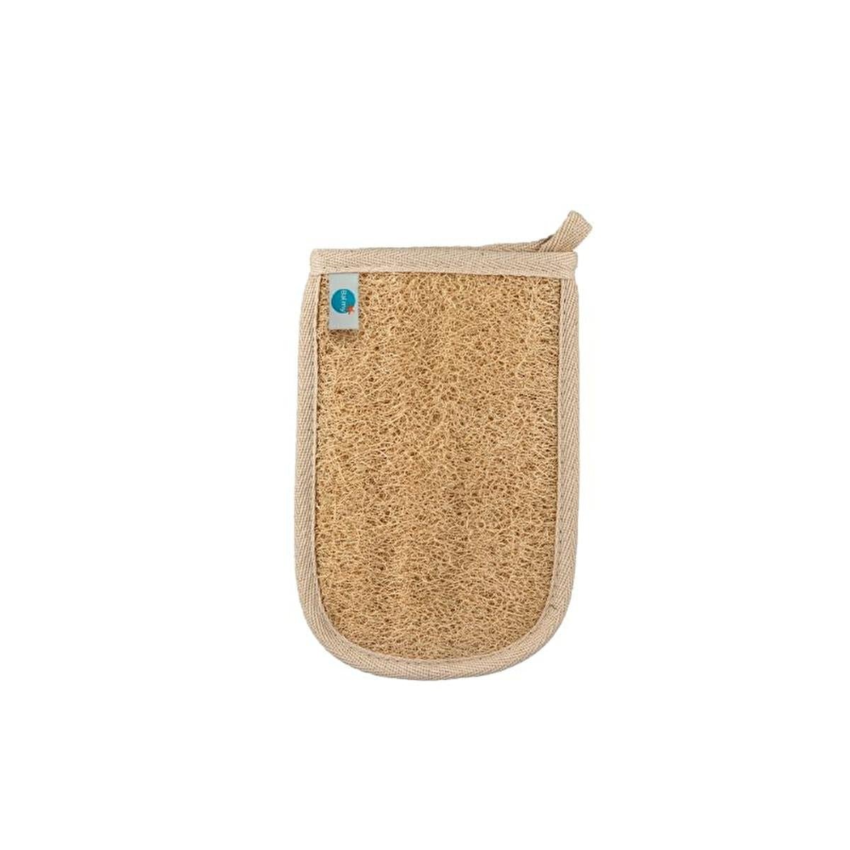 Balmy Exfoliating Bath Glove - Natural Loofah & Cotton, Exfoliates & Renews Skin, Turkish Bath Glove for Oily SkinExfoliatorTorqelo.com
