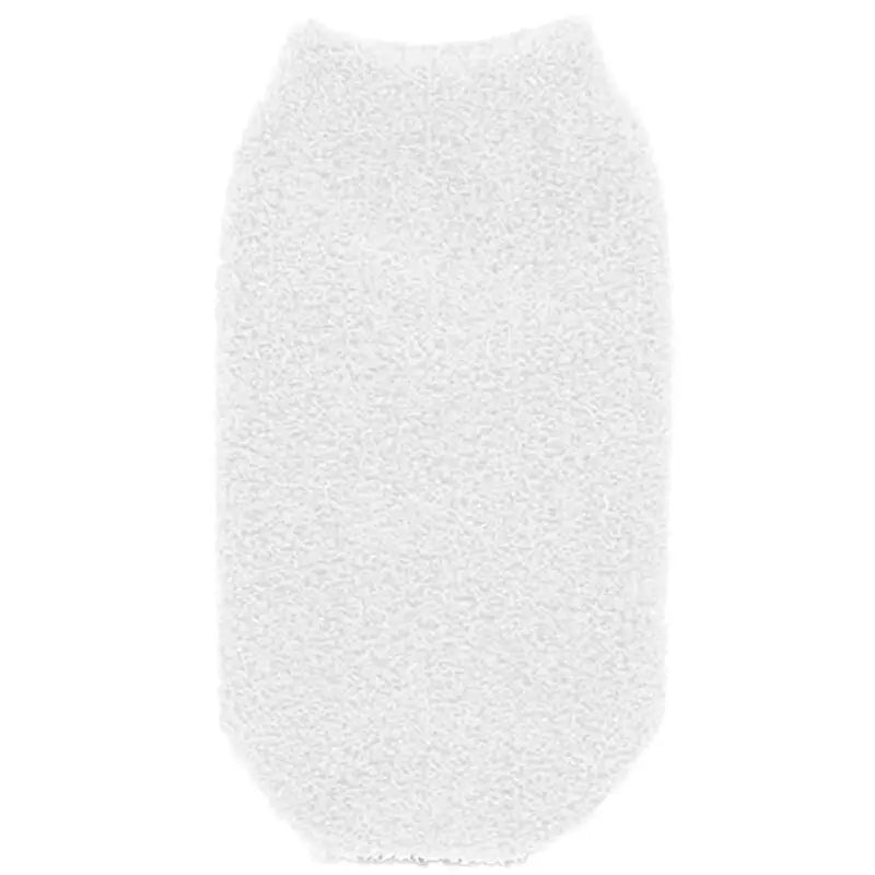 Balmy Polyester Bath Glove for Gentle Exfoliation - White by Beauty Care Bag