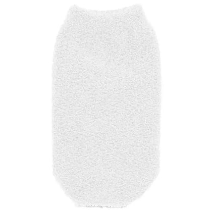Balmy Polyester Bath Glove for Gentle Exfoliation - White by Beauty Care Bag