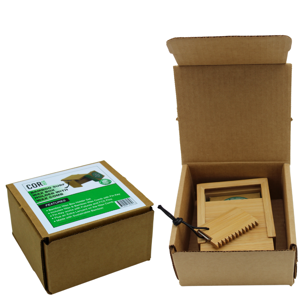 Bamboo Wax Comb and Box Set by COR Surf
