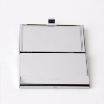 Bamboo Business Card Holder - Personalized Laser Engraved Business Card Case for Men by Joyful Moose