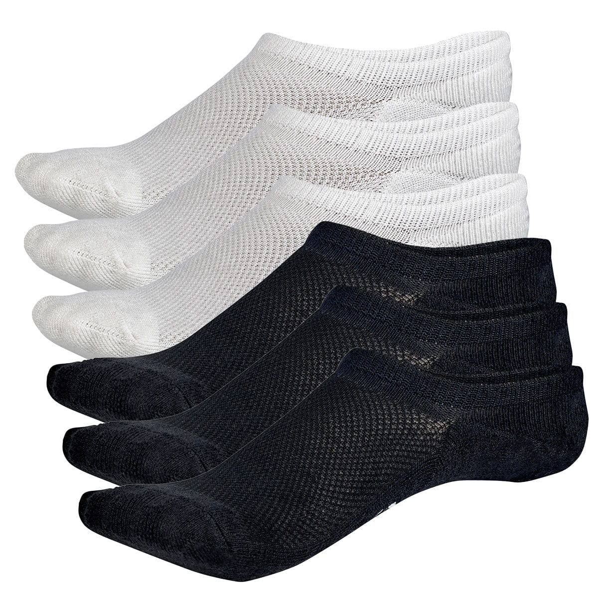 Invisible no show bamboo rayon socks with cushioned sole