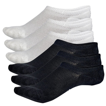 Invisible no show bamboo rayon socks with cushioned sole