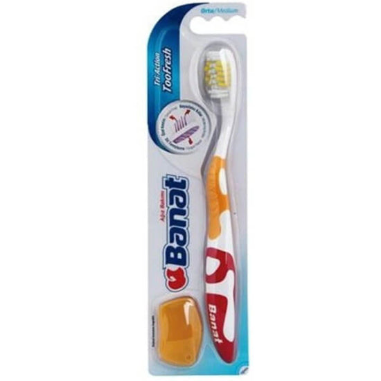 Banat Pharma Tri Action Toofresh Toothbrush 1 Count by Beauty Care Bag