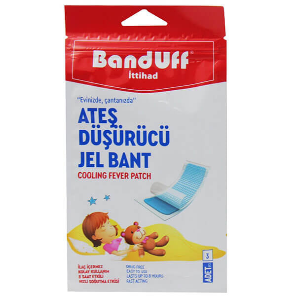 Banduff Cooling Gel Patches for Fever Relief 3 Pack by Beauty Care Bag