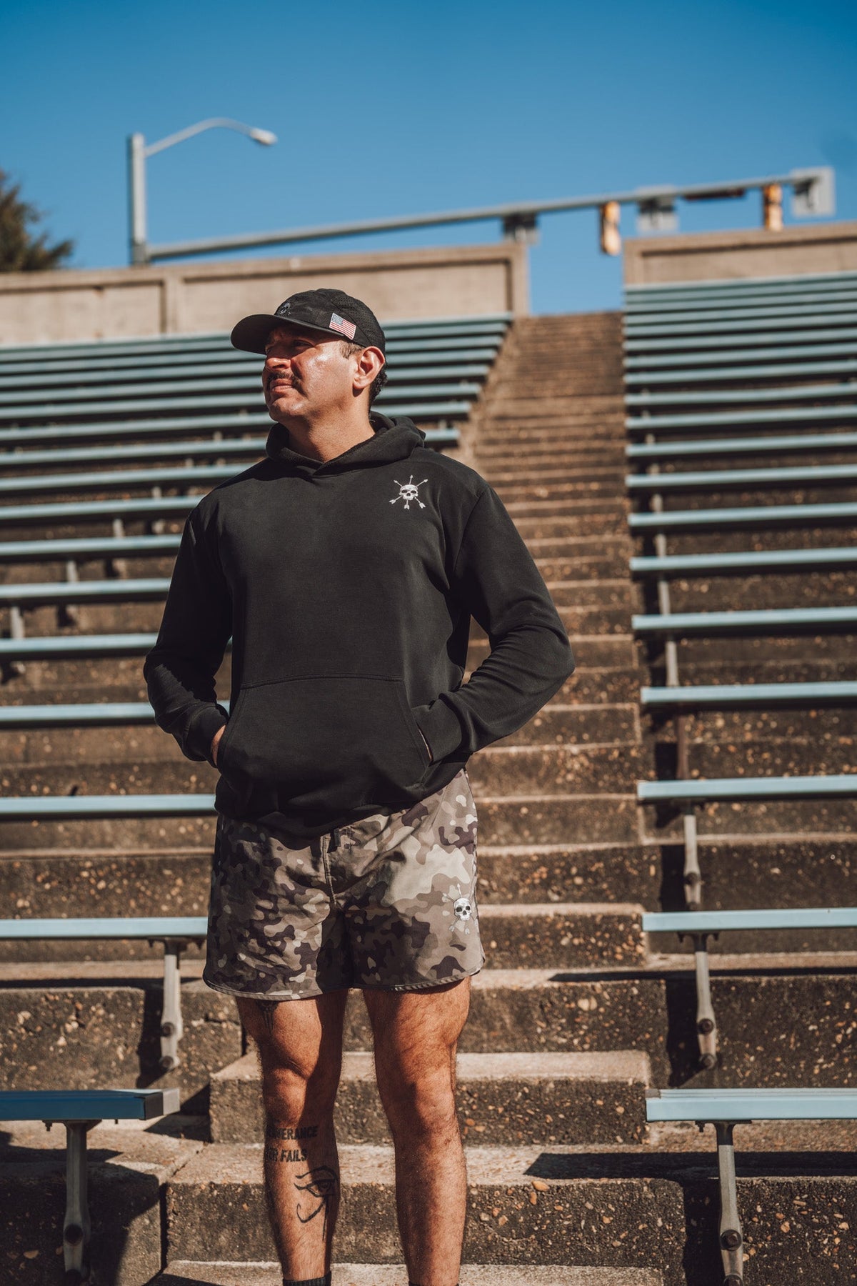 MEN'S | BASE LAYER HOODIE : BLACK by Alpha Country Training + Nutrition
