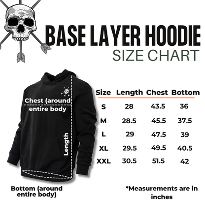 MEN'S | BASE LAYER HOODIE : BLACK by Alpha Country Training + Nutrition