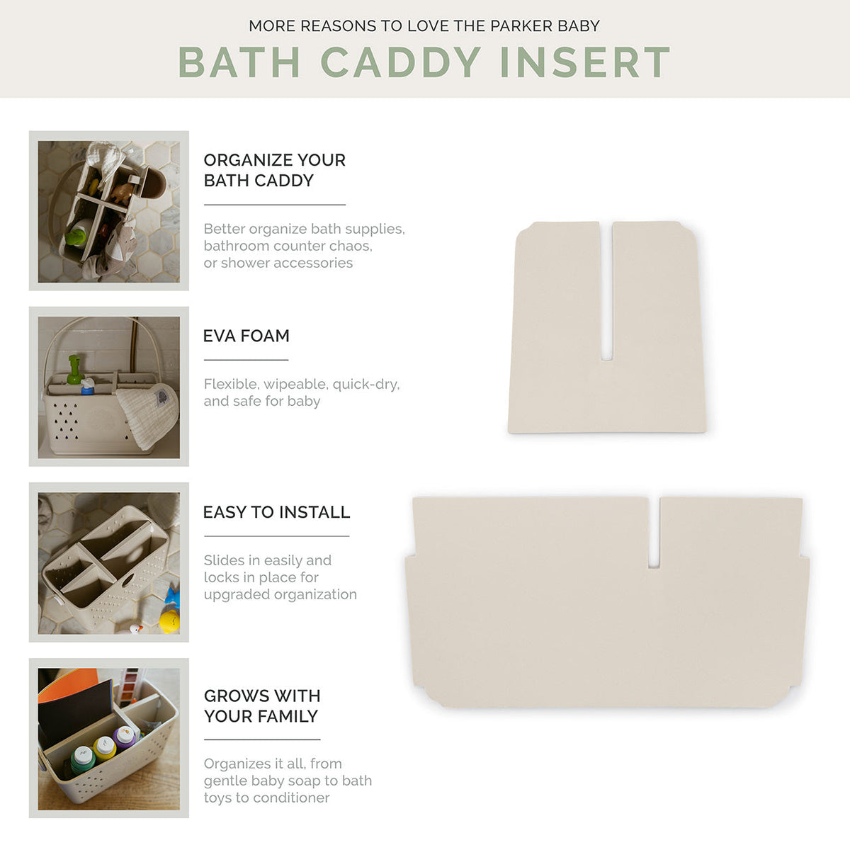 Bath Caddy Insert by Parker Baby Co.