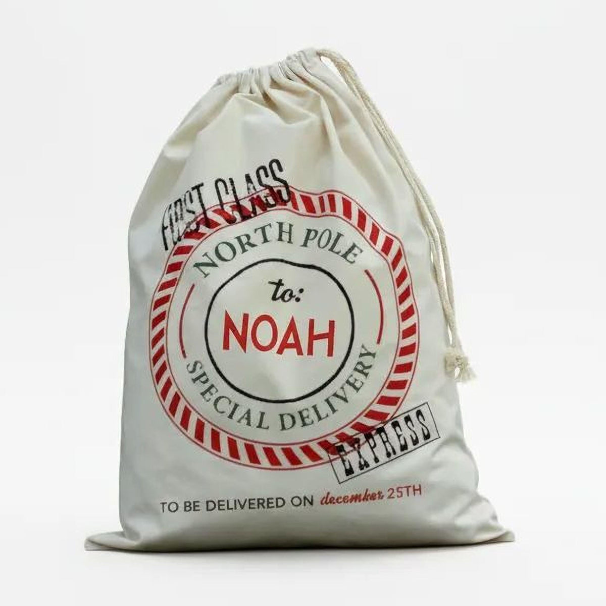 Santa Bag - Personalized Santa Bags - Custom Santa Bag by Joyful Moose