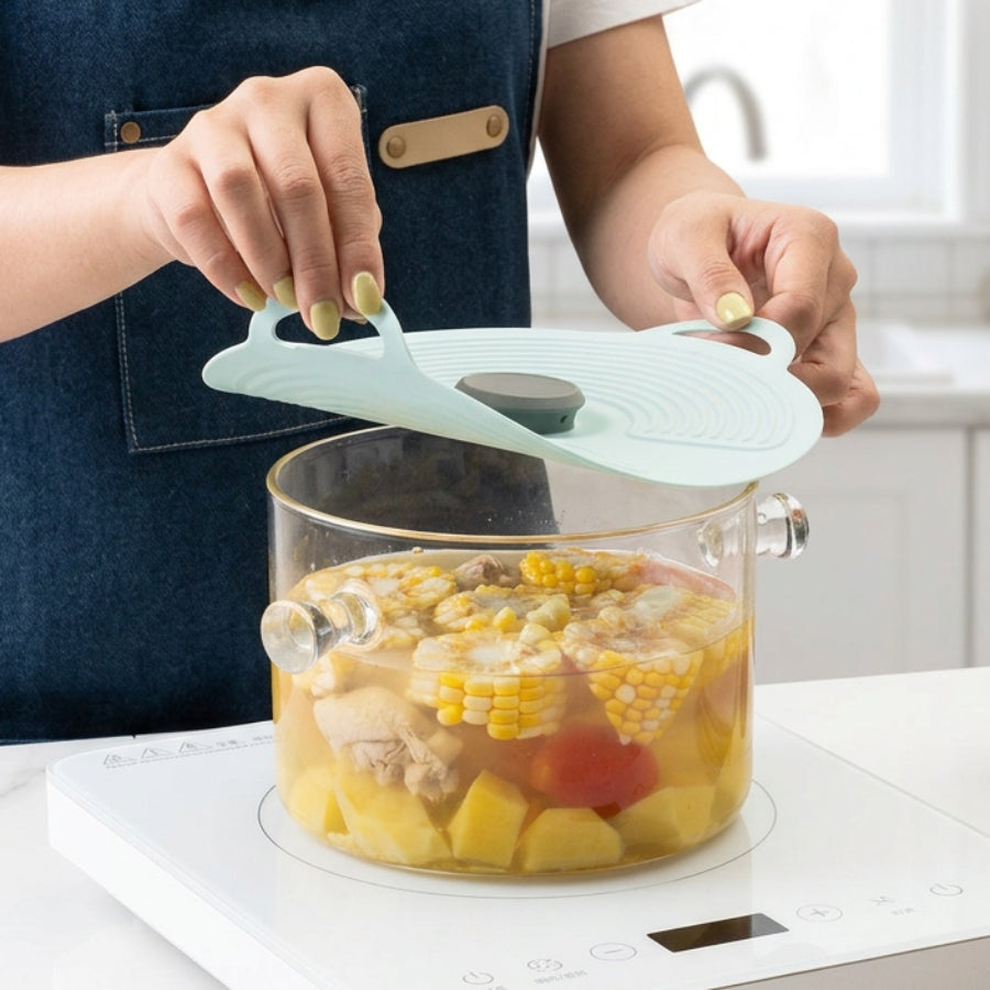 Silicone Pot Cover & Spill-Proof Container Lid by SmartPursue™