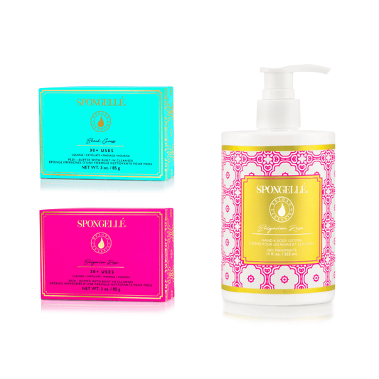 Beach Grass & Bulgarian Rose Pedi Buffer and Body Lotion SetBody Gift SetTorqelo.com