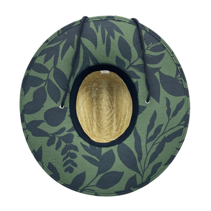 Straw Beach Lifeguard Sun Hat - Kona Green by COR Surf
