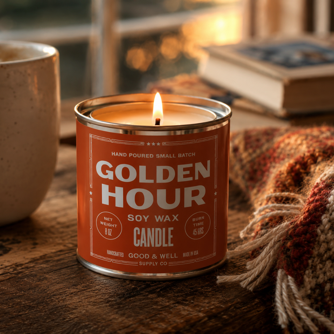 Golden Hour Soy Candle by Good & Well Supply Co.