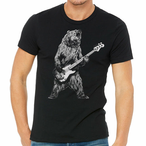 Bear Playing Bass Guitar by Indigo Tiger