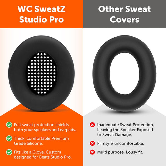 Beats Studio Pro Earpad Sweat Covers - WC SweatZ Studio ProSweat CoversTorqelo.com