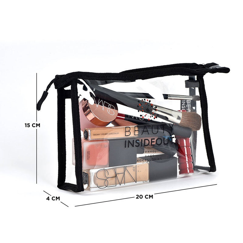 Beauty Insideout Small Transparent Makeup Bag 1 pc by Beauty Care Bag