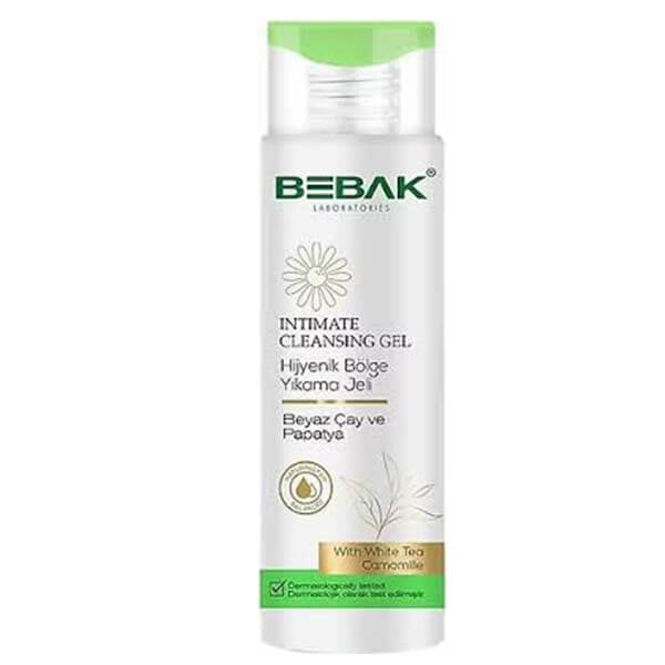 Bebak Intimate Wash Gel with White Tea & Chamomile 200 ml by Beauty Care Bag