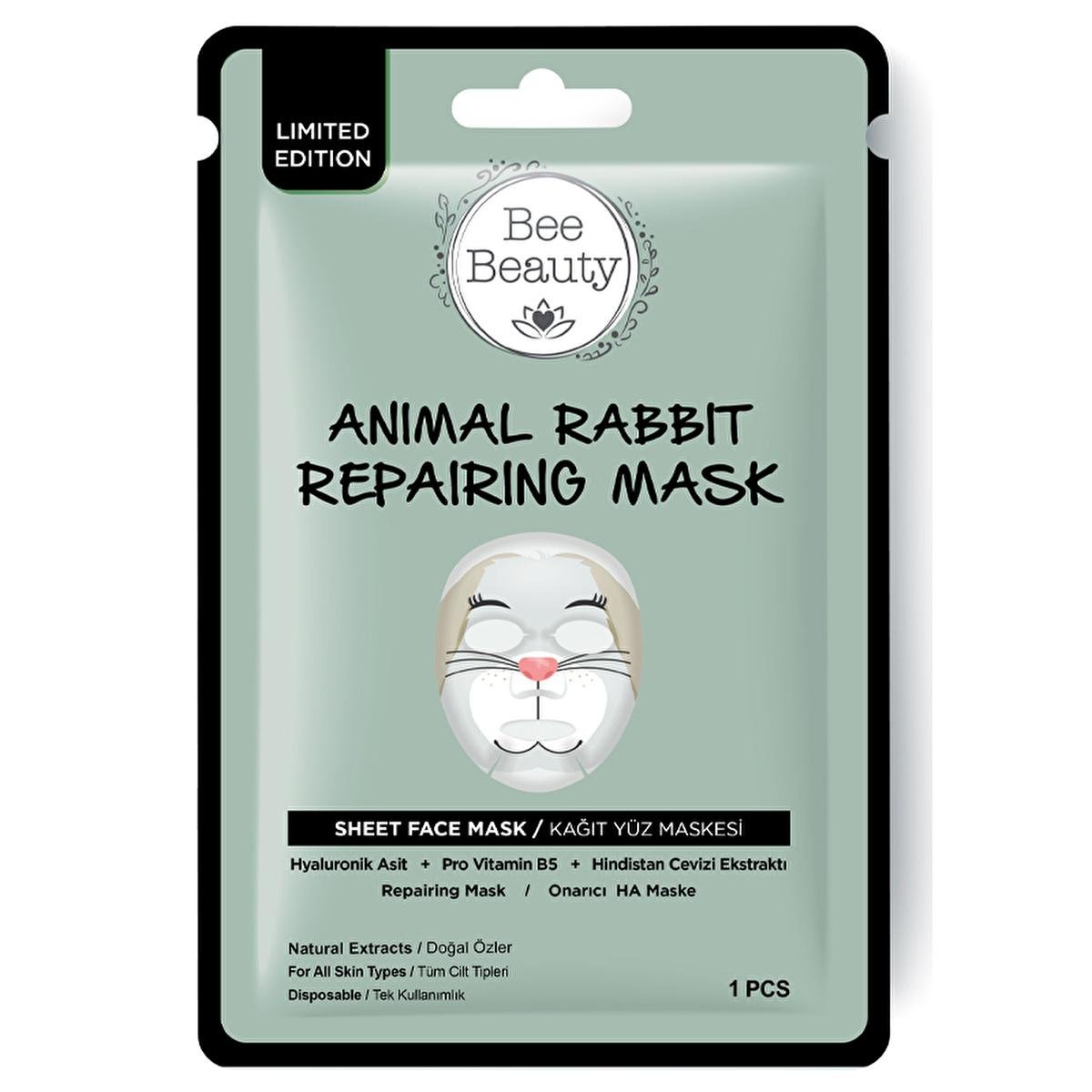 Bee Beauty Hydrating Rabbit Face Mask with Hyaluronik Asit & Coconut Oil - 25gFace MaskTorqelo.com