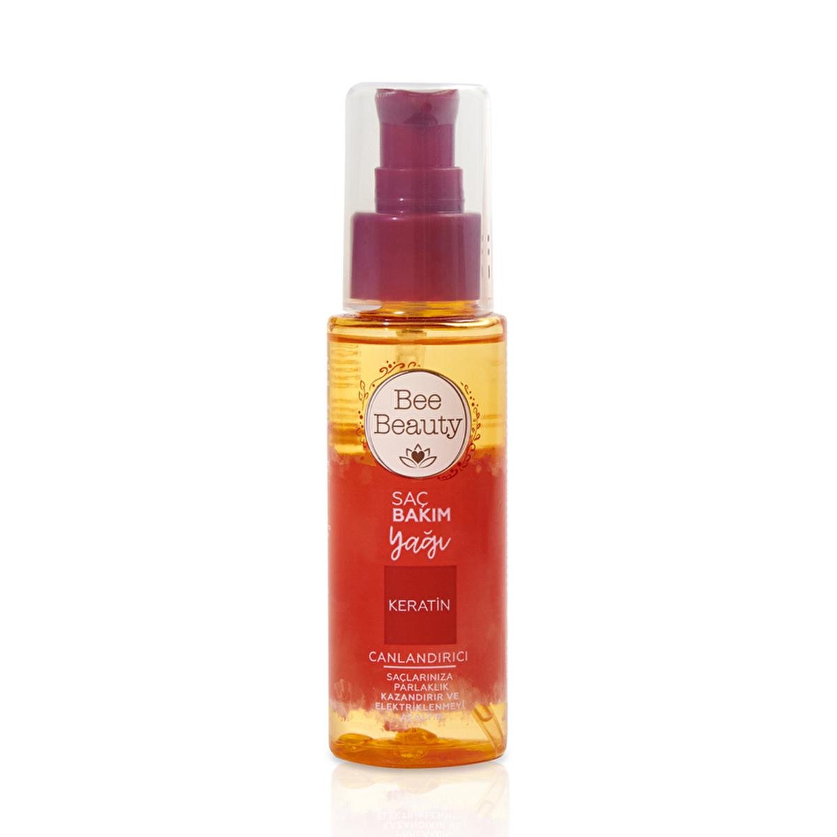 Bee Beauty Keratin Hair Care Oil - Nourishing, Anti-Frizz, Shine Enhancer for Dry/Damaged HairHair MaskTorqelo.com