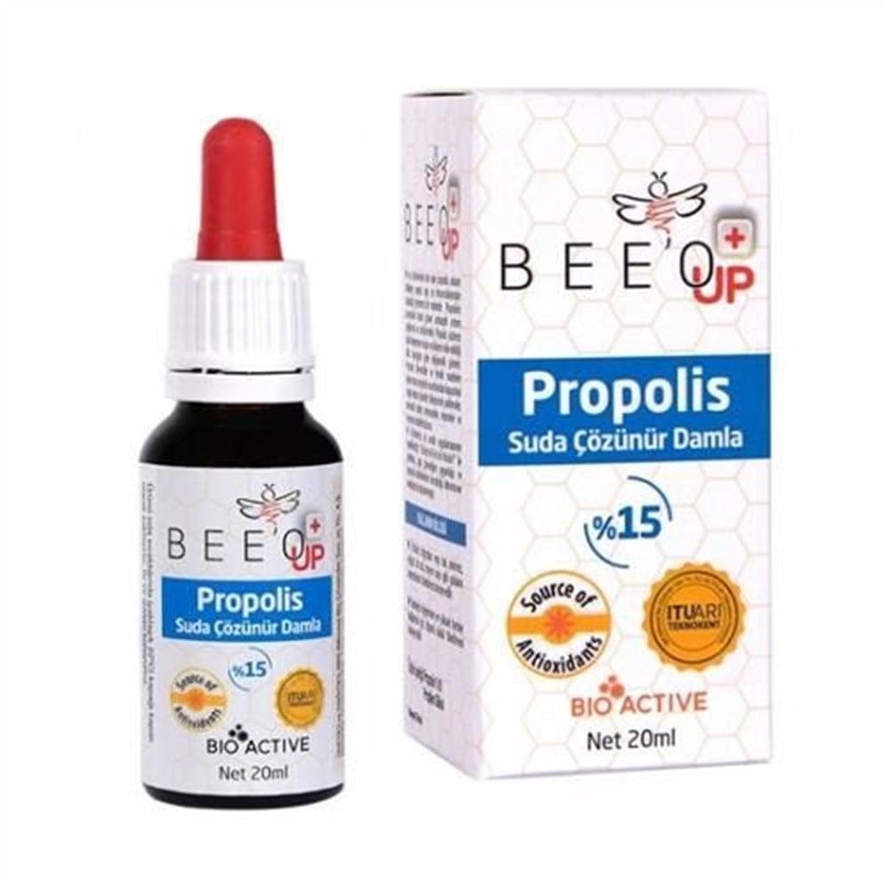 BEE'O UP 15% Propolis Drops - Water-Soluble, Natural Immune Support SupplementFace SerumTorqelo.com