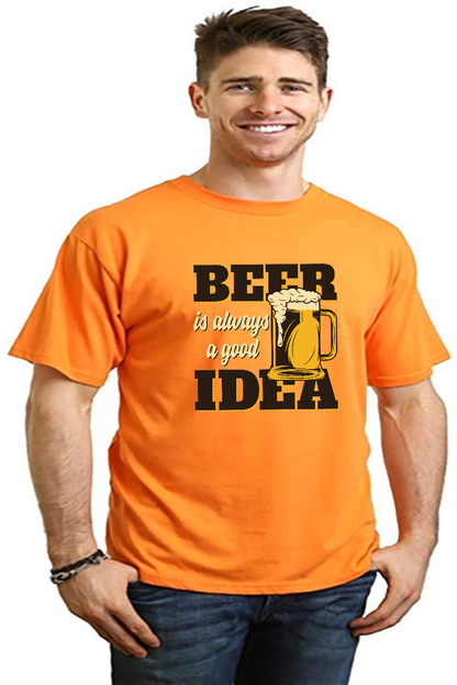 Beer Idea men's bamboo graphic T-shirt – view 5