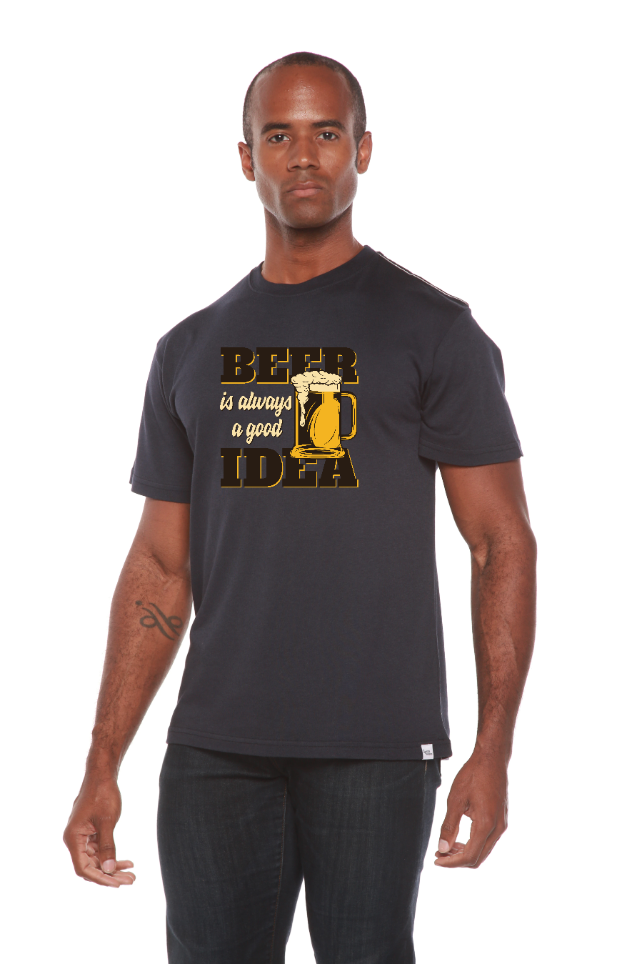 Beer Idea men's bamboo graphic T-shirt – view 14