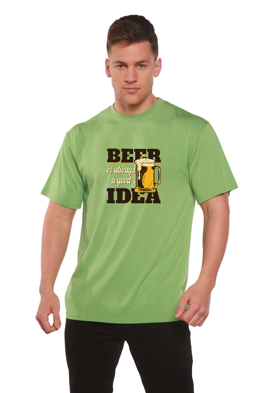 Beer Idea men's bamboo graphic T-shirt – view 12
