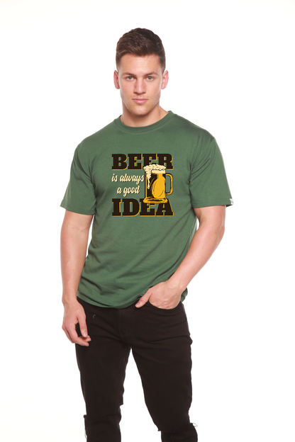 Beer Idea men's bamboo graphic T-shirt – view 4